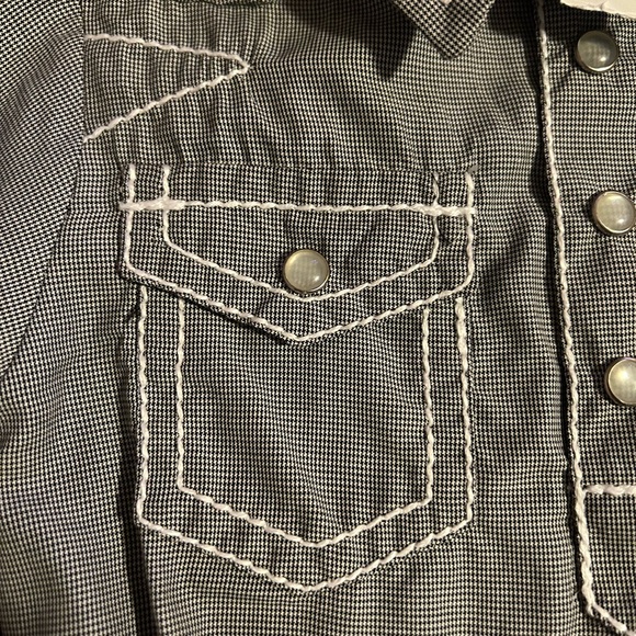 Rafter C onesie. Pearl snap. Infant boys. - Picture 3 of 7